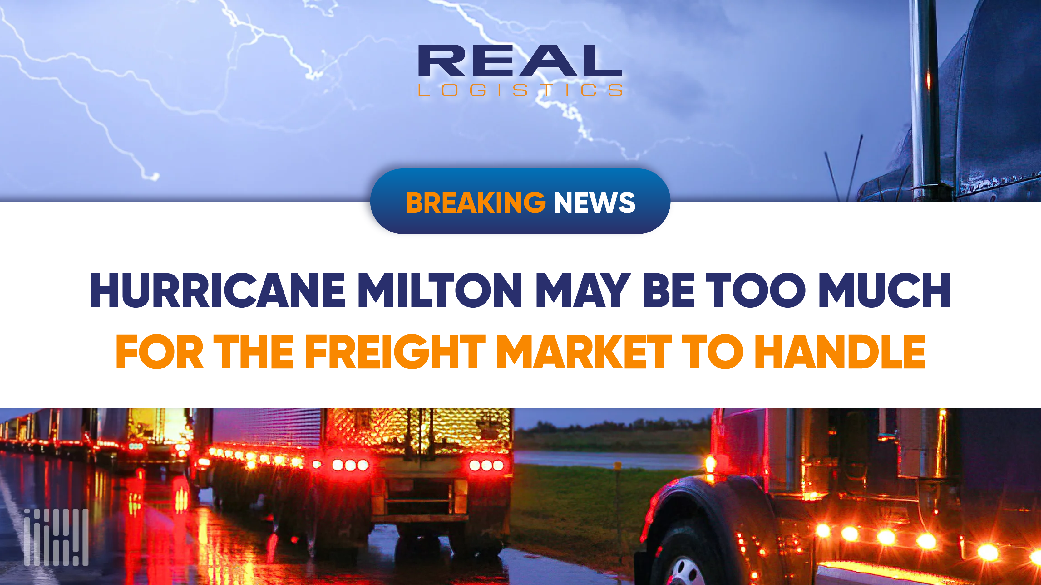 hurricane milton and its impact on the freight marketpng