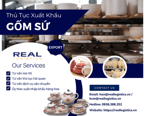 Dịch Vụ Xuất Khẩu Gốm Sứ Của Real Logistics