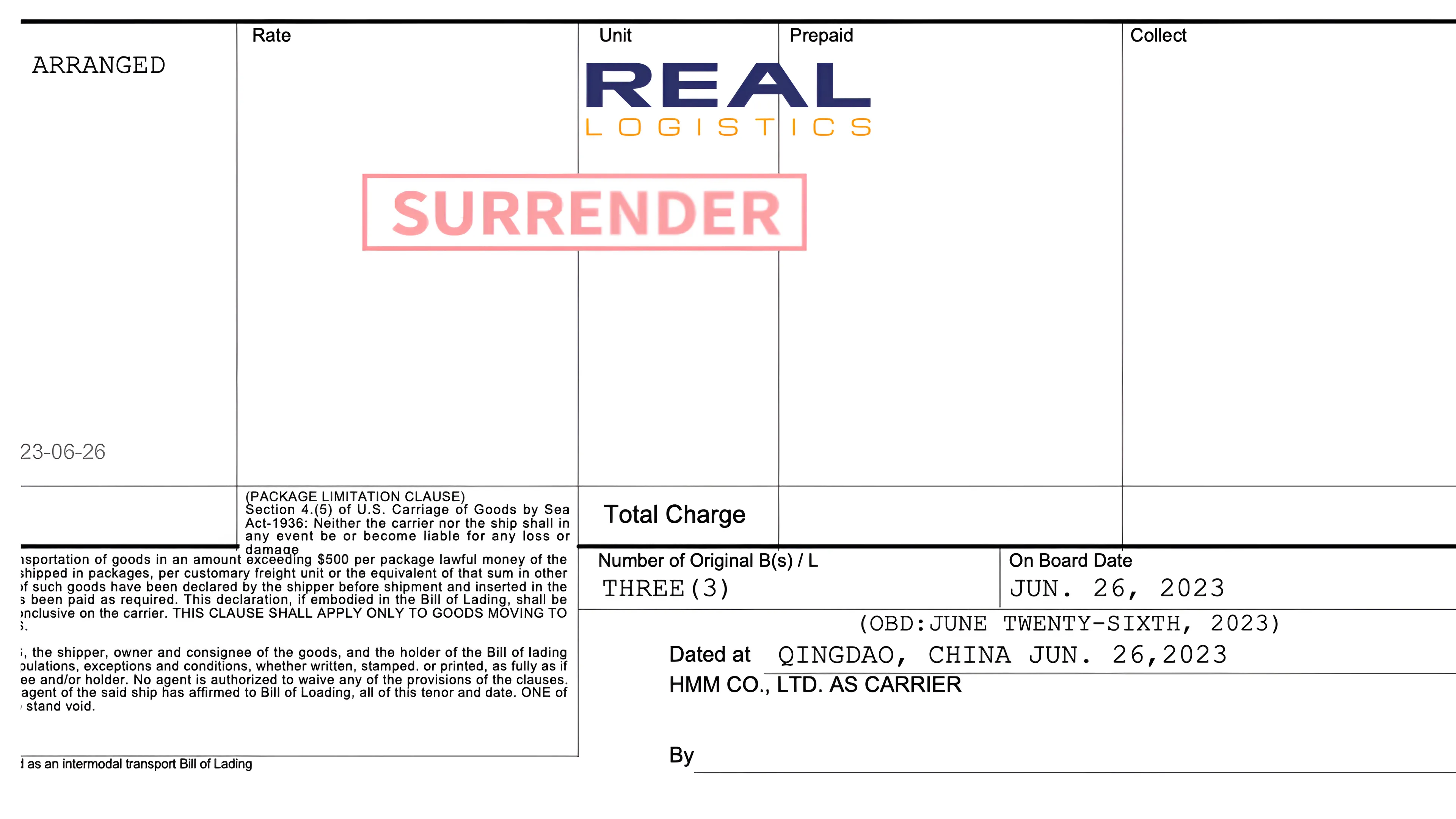 surrendered bill of lading 14webp