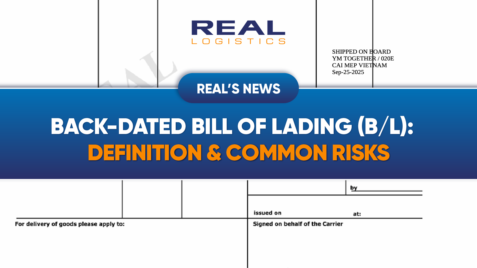 back dated bill of lading bl definition applicable cases and common risks 1webp